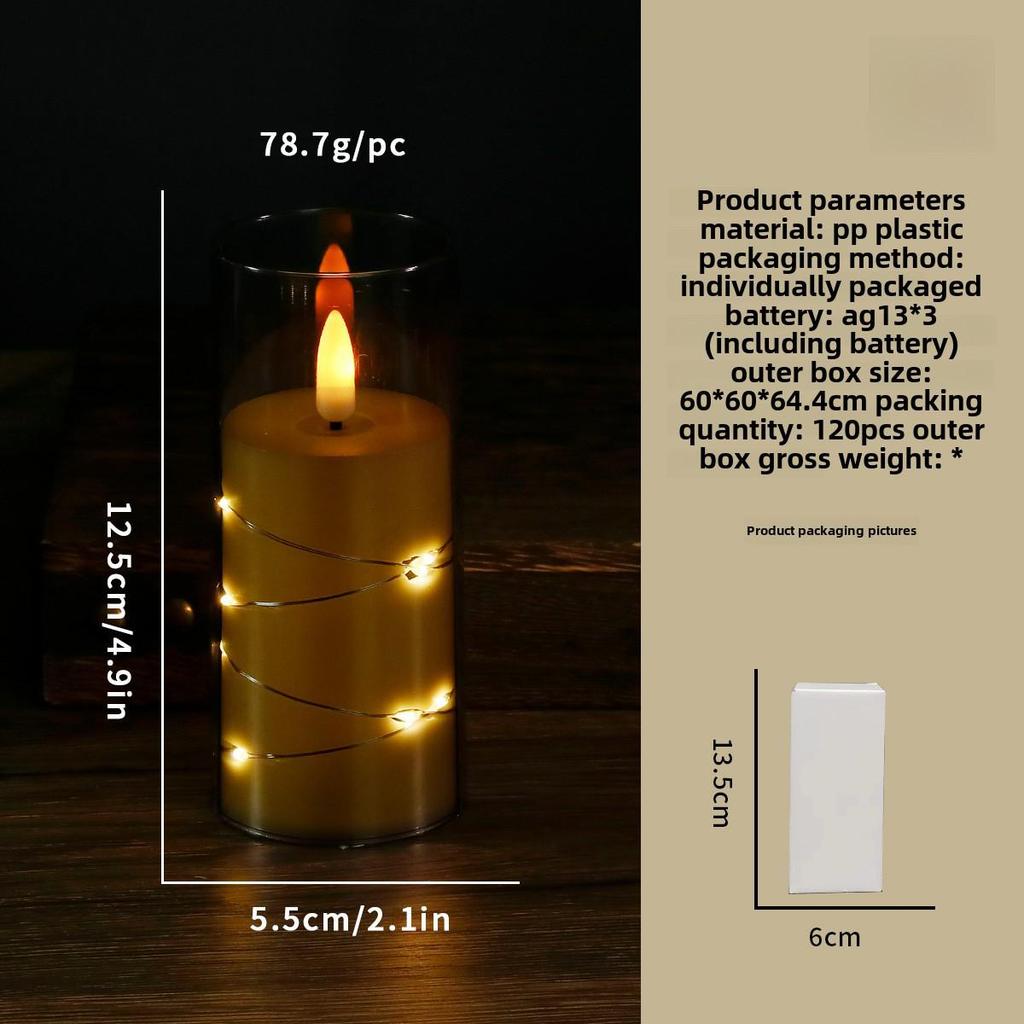 "LED Remote Control Candle Lights for Weddings, Birthdays, Parties & Concerts - Electronic ABS Simulation String Light Decoration"