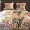 Duvet Cover Set In 57 Thread Count Cotton 240x220 Cm JUNGLE White, by Soleil d'Ocre