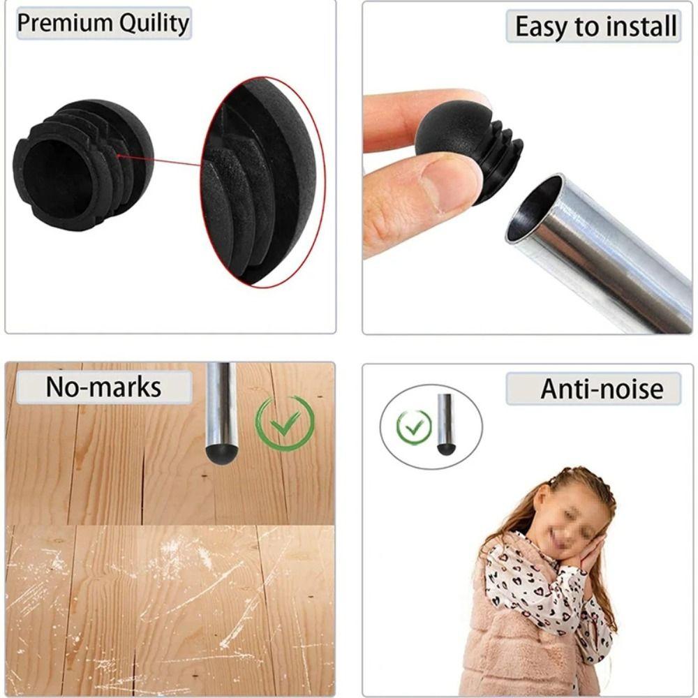 12 шт. круглых заглушек для ножек мебели, вставные накладки для ножек столов и стульев, заглушки для трубок, пластиковые защитные накладки для пола дома
