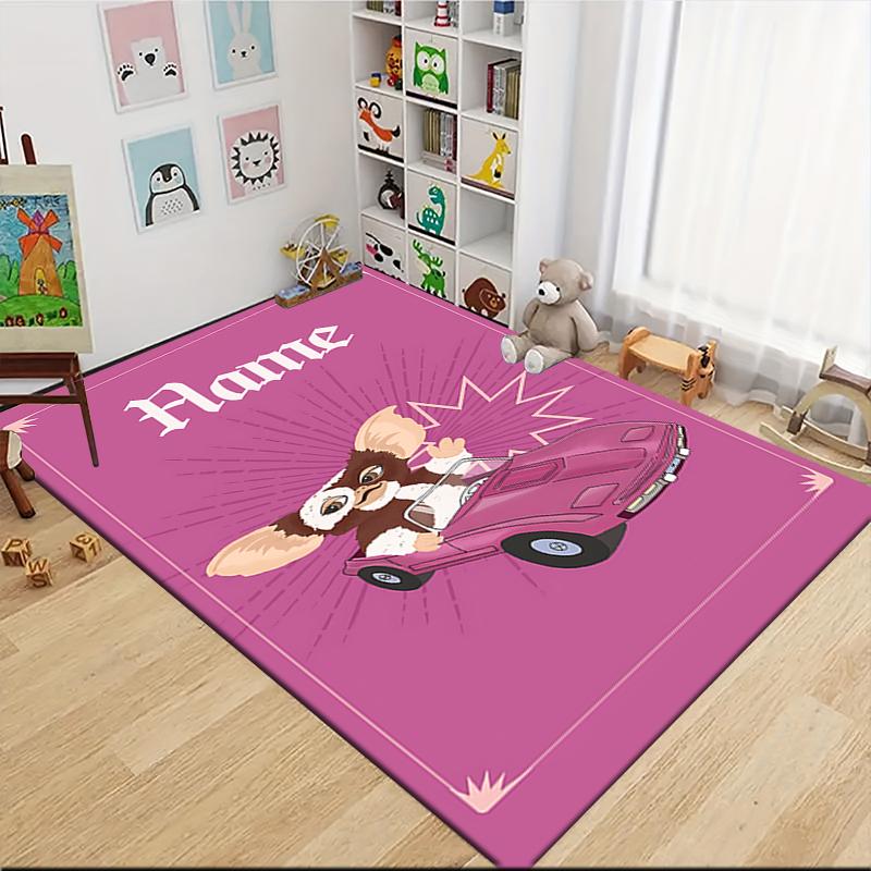 Custom Name Gizmo Gremlins Carpet Rug Customizable Soft Washable Anti-Slip Home Living Room Sofa Mats Personalized Rug. 0909112