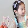 Head Wear Butterfly Ribbon Hairband 3D Children Pearl Headband Fresh Moving Wings Hair Hoop  Girls