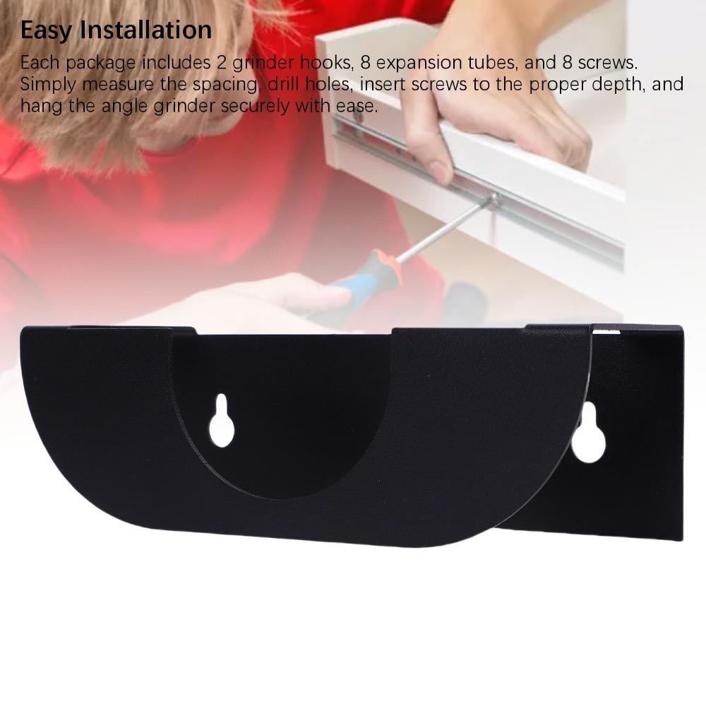 2pcs Multifunctional Angle Grinder Holder Lightweight Angle Grinder Stand Wall Mount Bracket Garage