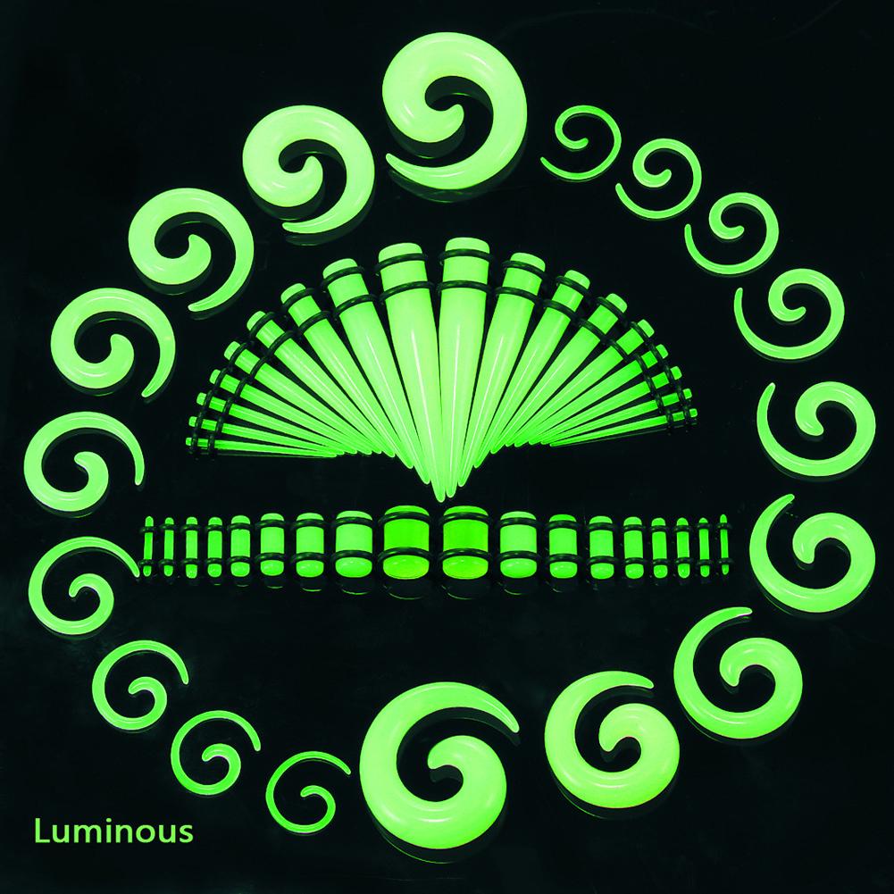 Серьги Bluelans, растягивающиеся, расширяемые, 1,6-10 мм, акриловые заглушки для ушей, конус для пирсинга, 54 шт., ювелирные изделия