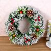 20/30/40cm Christmas Simulation Pine Wreath Christmas Tree Decoration Wreath Home Christmas Decoration Hanging Decoration