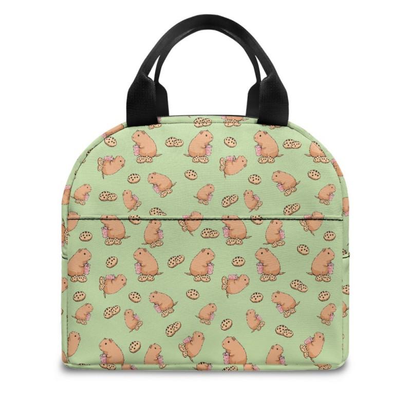 Large Capacity Insulated Lunch Bag Kids Students Outdoor Picnic School Commute Modern Minimalist Design