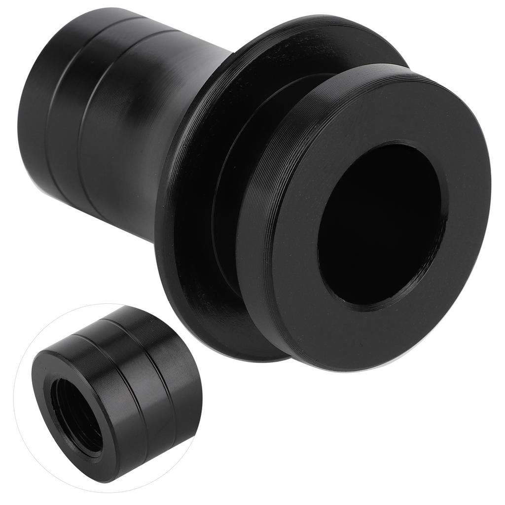 M12x1.25 Shift Knob Boot Retainer Aluminum Alloy Adapter for Manual Transmission VehiclesBlack