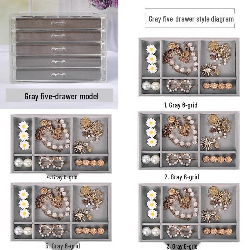 Многоярусная шкатулка для украшений для серег и мелких предметов - Домашнее хранение и организация
