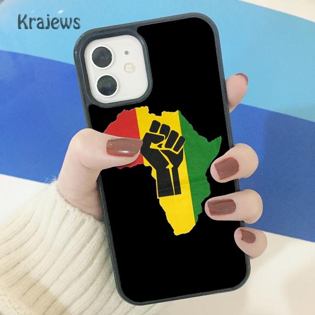 Krajews Карта Африки География Мягкий Чехол-Бампер Для iPhone 17 Air 16 15 14 plus 11 12 13 pro max coque Оболочка Fundas