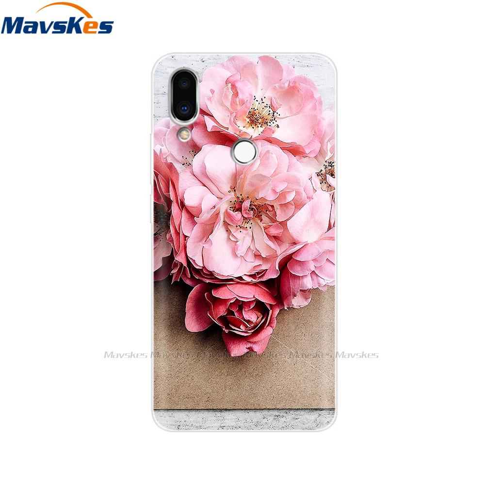 Мягкий чехол из ТПУ для Meizu Note 9 с принтом кошки, животного, цветка, защитные силиконовые чехлы, корпуса для телефона, сумки, бампер для Meizu Note9