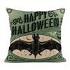 Vintage Halloween Scar Cat Pumpkin Skull Pillow Set Square Cushion Set Home Decor Sofa Mattress Set