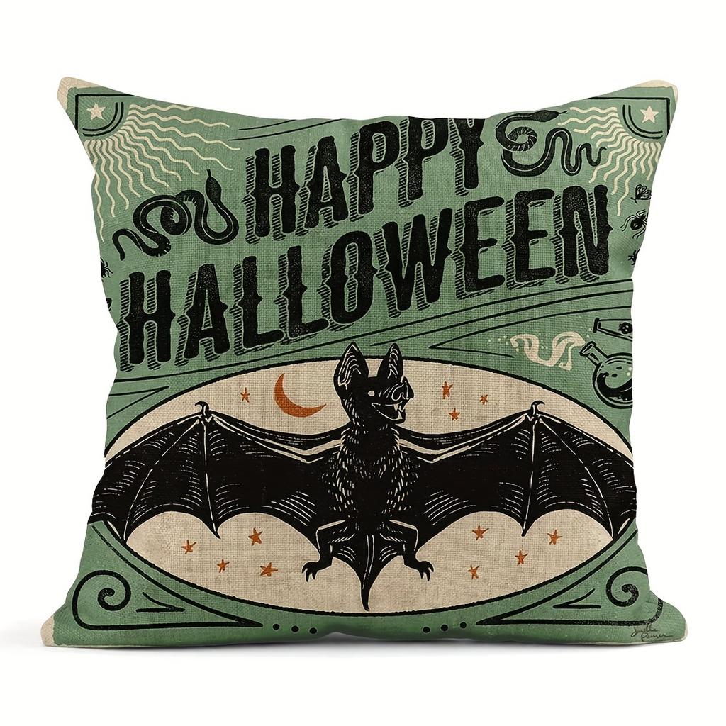 Vintage Halloween Scar Cat Pumpkin Skull Pillow Set Square Cushion Set Home Decor Sofa Mattress Set