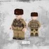 Военный строительный блок миниатюрный Народно-освободительная армия восьмой маршрут пехота армейская игрушка из мелких частиц мозаика сумка может быть выбрана