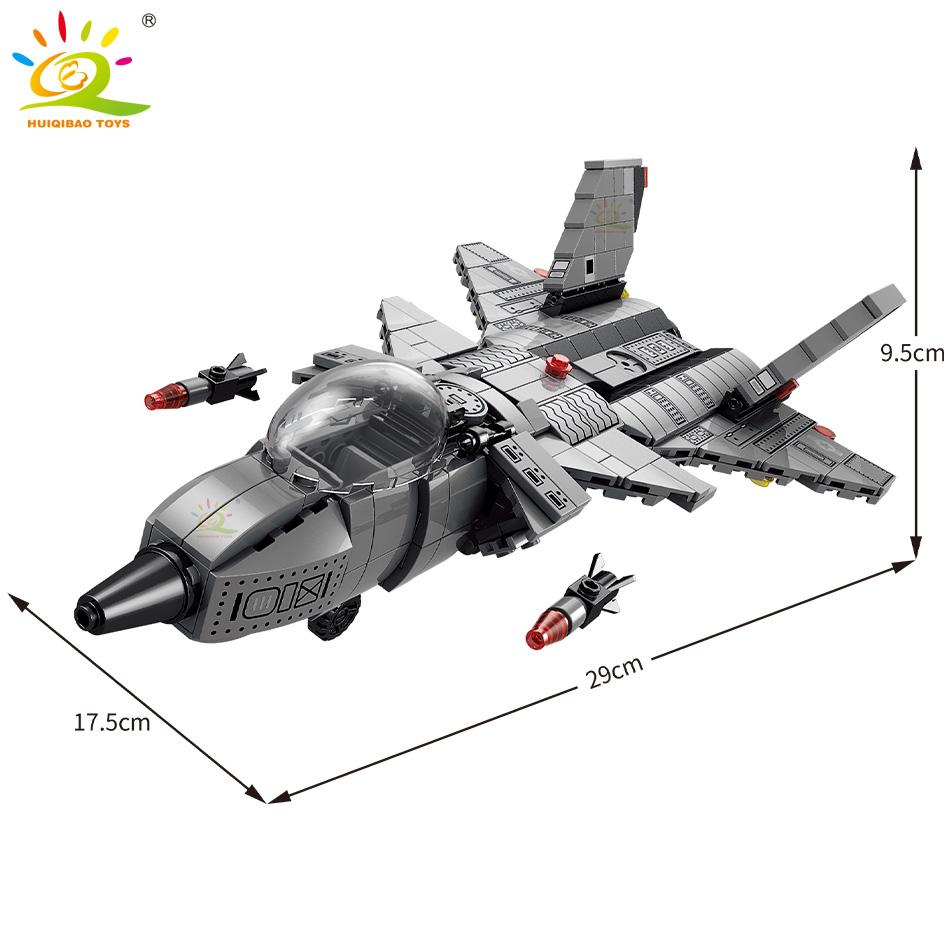 Военные 510 шт., штурмовик J-20, строительные блоки, армейский город, оружие, самолет, вертолет, кирпичи, детские игрушки