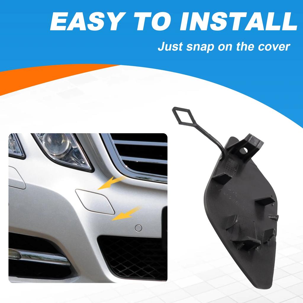 Front Bumper Tow Hook Cover Cap Towing Eye For Mercedes Benz E-Class W212 Accessories E300 E350 E400 E550 2010-2013 2128850126