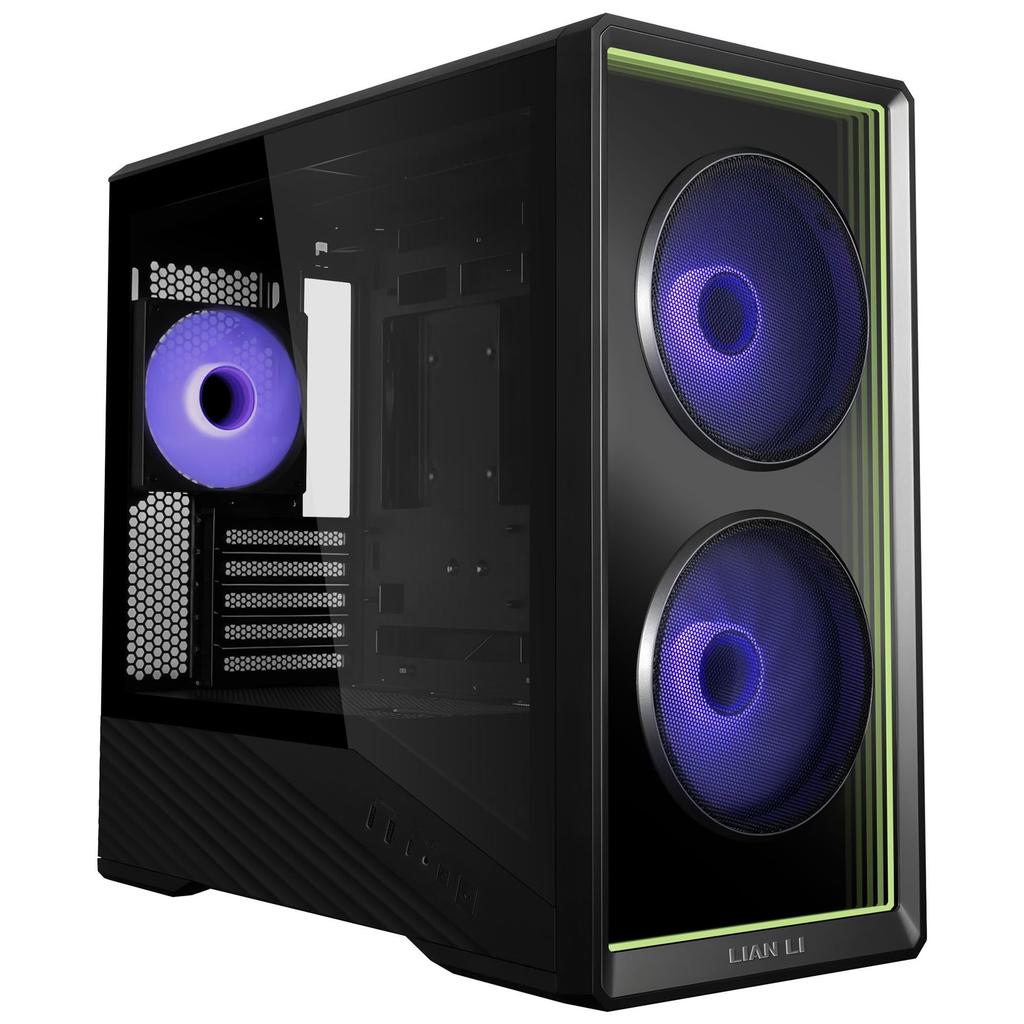 Корпус для мини-ПК LIANLI Vector V150 INF с зеркальным эффектом Infinity, заднее подключение, совместимость с материнскими платами m-ATXm-ATXMini-ITX, 3 вентилятора ARGB в комплекте,