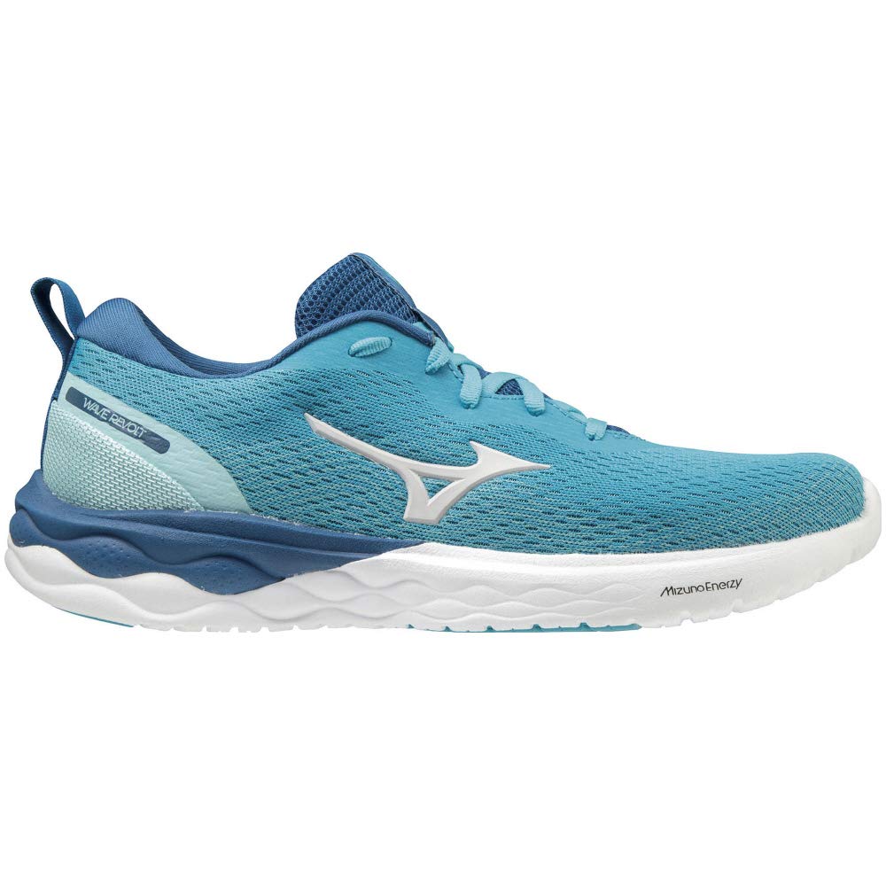Mizuno Wave Revolt Беговые Синий x 23 2E Женская Обувь, Серый, см,