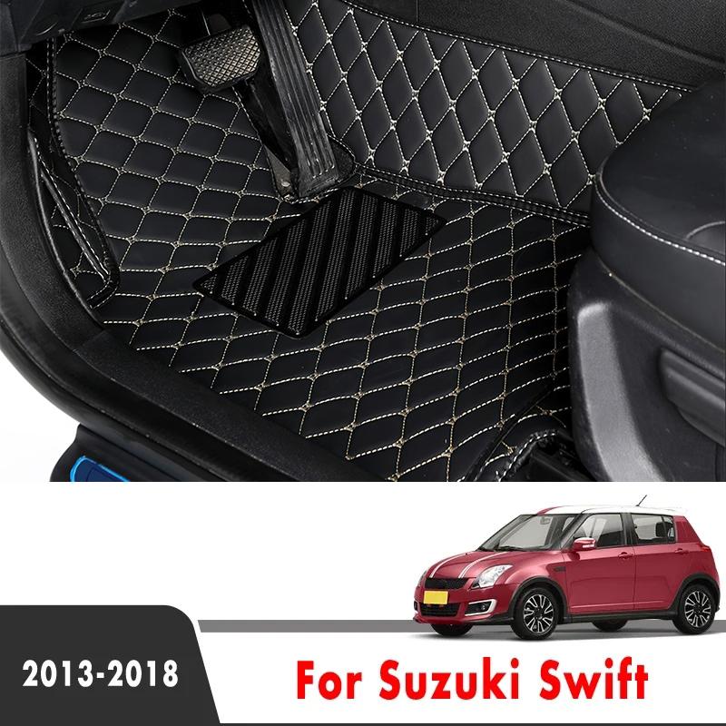 Car Floor Mats For Suzuki Swift 2018 2017 2016 2015 2014 2013 Carpets Foot Pads Accessories Interior Pedals Products Rug