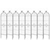 Garden Trellis, 180 x 52.5 cm Rose Trellis, 8Packs Garden Flower Rose Trellises with Powder-Coated Finish & Convenient Locking Design, Plant Support