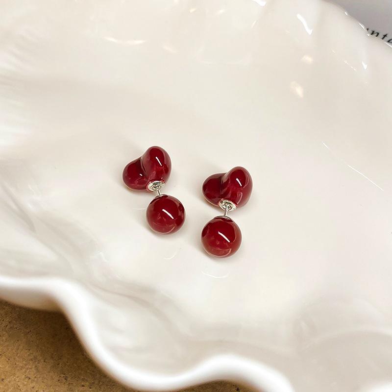 Серьги-капли геометрической формы Анкара из серебряной иглы – Ретро Высокая мода для женщин