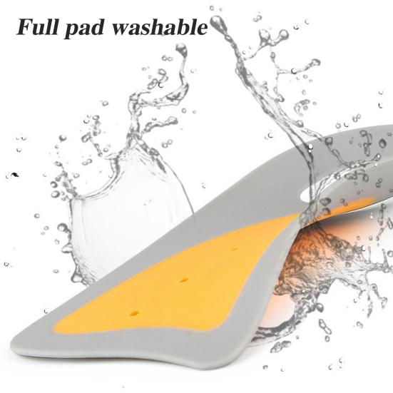 1 пара ультратонких силиконовых стелек для мужской/женской обуви, стельки с амортизацией, мягкие, с противоскользящей накладкой на пятку
