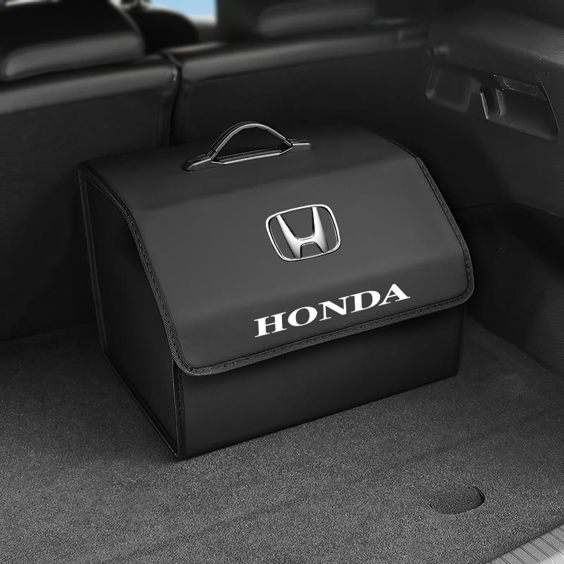 Honda Dedicated Trunk Leather Storage Box Large Capacity Box For Honda Civic Fit Accord City Vezel CR-V S660 Odyssey HR-V Pilot JS1