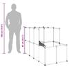Small Animal Cage Transparent 142 x 74 x 93 cm PP and Steel