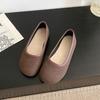 Evening Wind Small Single Shoes 2025 New Women's Spring Flat Bottom with Skirt Mary Jane Shoes Soft Sole French Beanie Shoes