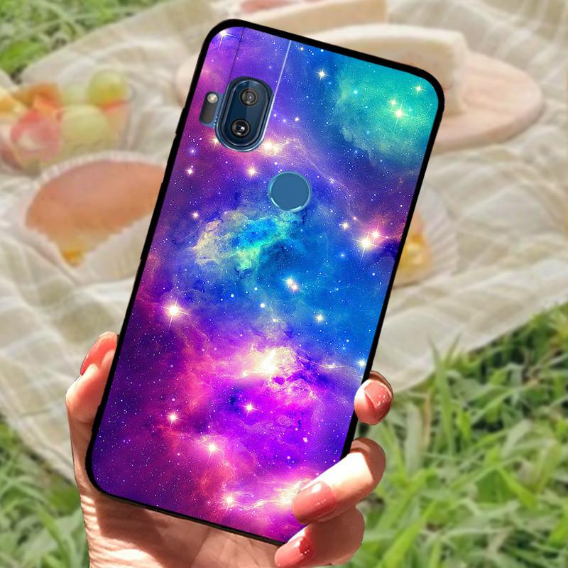 Чехол-бампер для Moto One Hyper, силиконовый, мягкий, с рисунком мрамора, черный, для Moto OneHyper, защитный