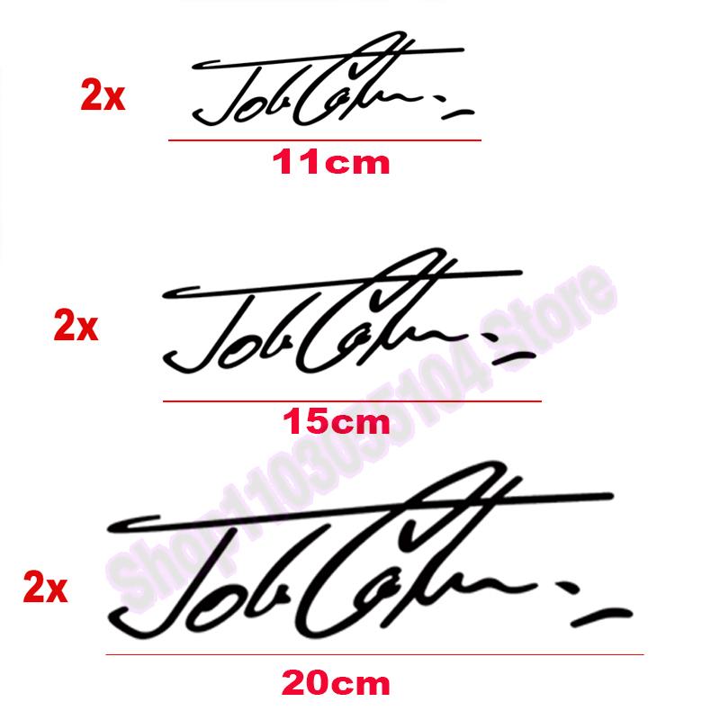 2 шт. Светоотражающая наклейка на автомобиль John Cooper Signature Для MINI JCW R56 R57 F55 F56 F57 R50 R53 R60 F60 F54 R55 R58