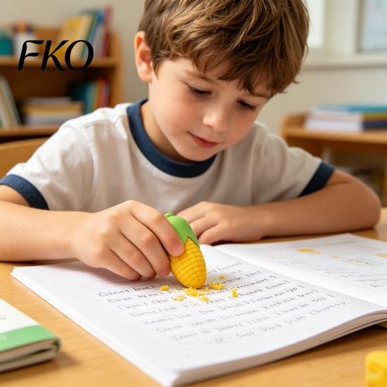 Экологичные ластики из резины 3D-ластики в виде еды, Милые мини-ластики Фрукты и овощи, Реалистичные безпылевые ластики Карандаш Клубника, Манго, Морковь, Ананас