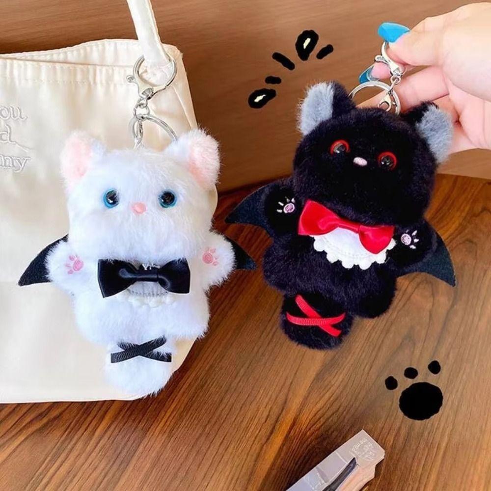 Cute Cartoon Cat Plush Doll Toy Fluffy Mini Plush Keychain Kawaii KeyChain Plushie Plush Pendant