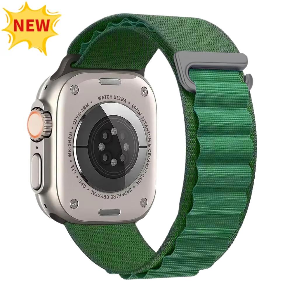 Ремешок Alpine Loop для Apple Watch Ultra 3 Ремешок 49 мм 11 10 9 8 7 46 мм 42 мм 45 мм 41 мм Нейлоновый Спортивный Браслет iWatch 6 5 SE 44 мм Ремень
