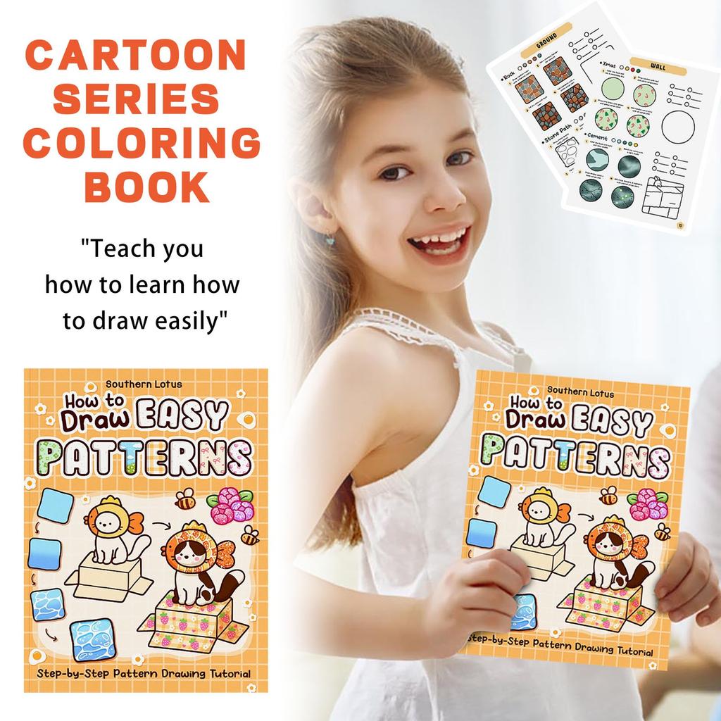 Teen Cartoon Series Coloring Book Pattern Models Coloring Book Teach You How To Learn To Draw Easily