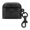 AirPods Кожа Настоящий Coach C [Coach] (3-е поколение) случай, (Фирменный уголь)
