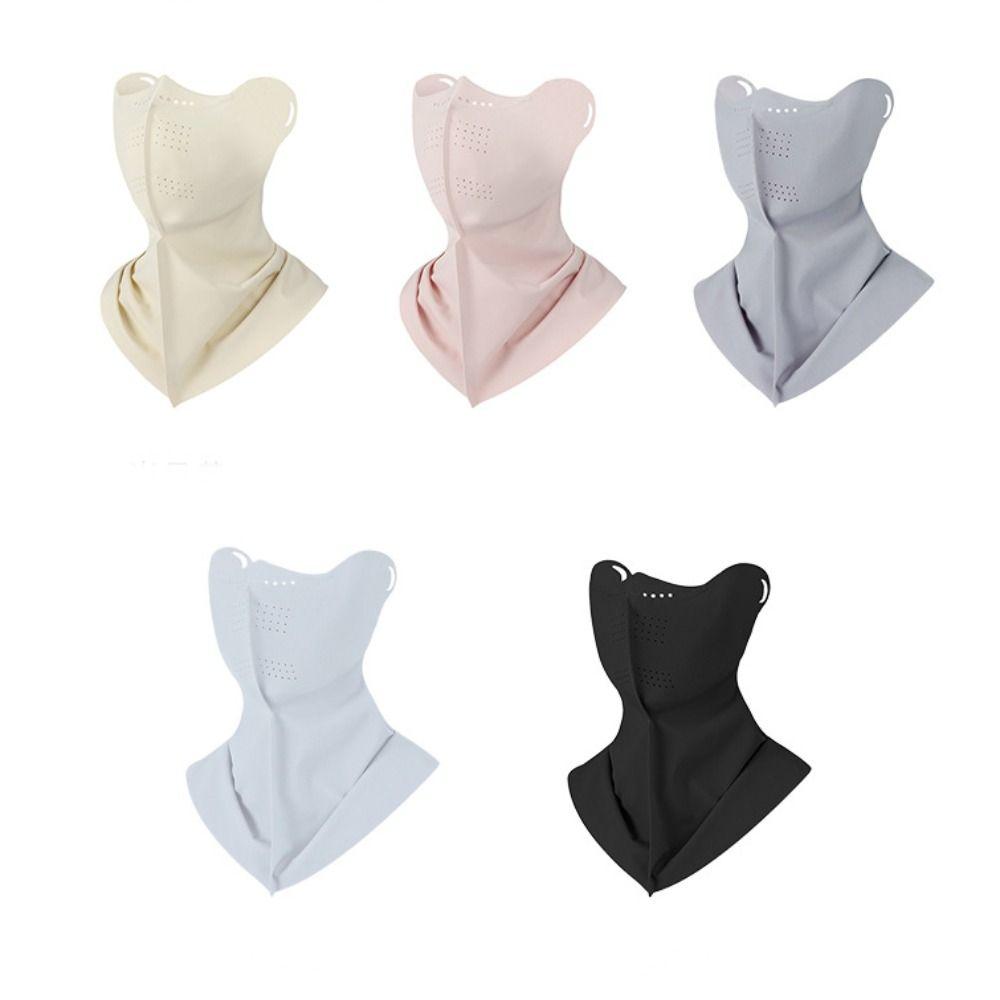 Sunscreen Face Scarf Ice Silk Mask Face Mask Face Cover Adjustable Sunscreen Mask Cycling