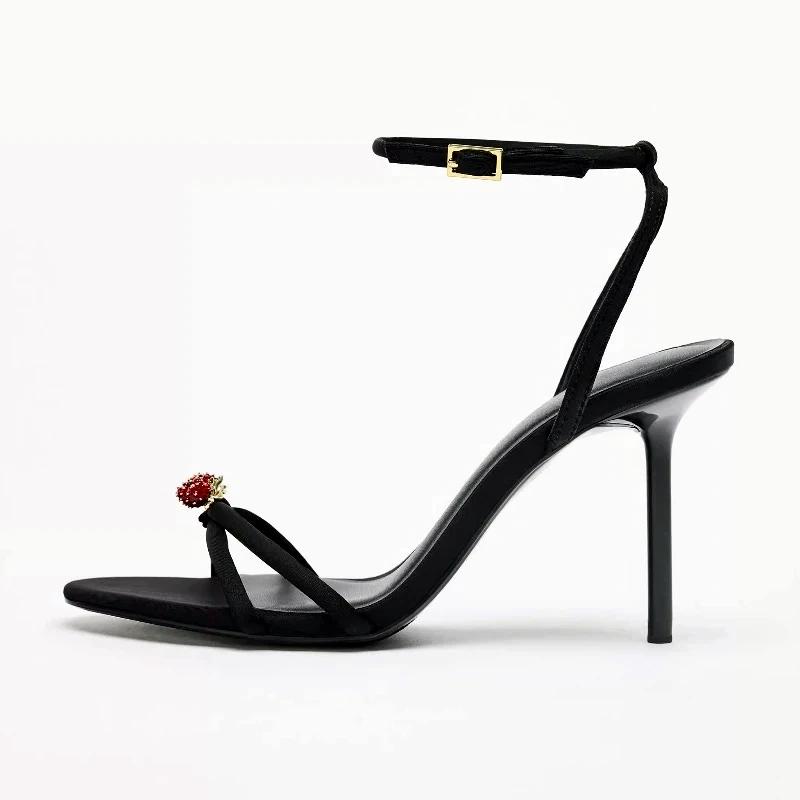 Sexy Thin High Heels Women Summer Fashion Designer Sandals Ladies Pumps Ankle Strap Elegant Banquet Party Shoes