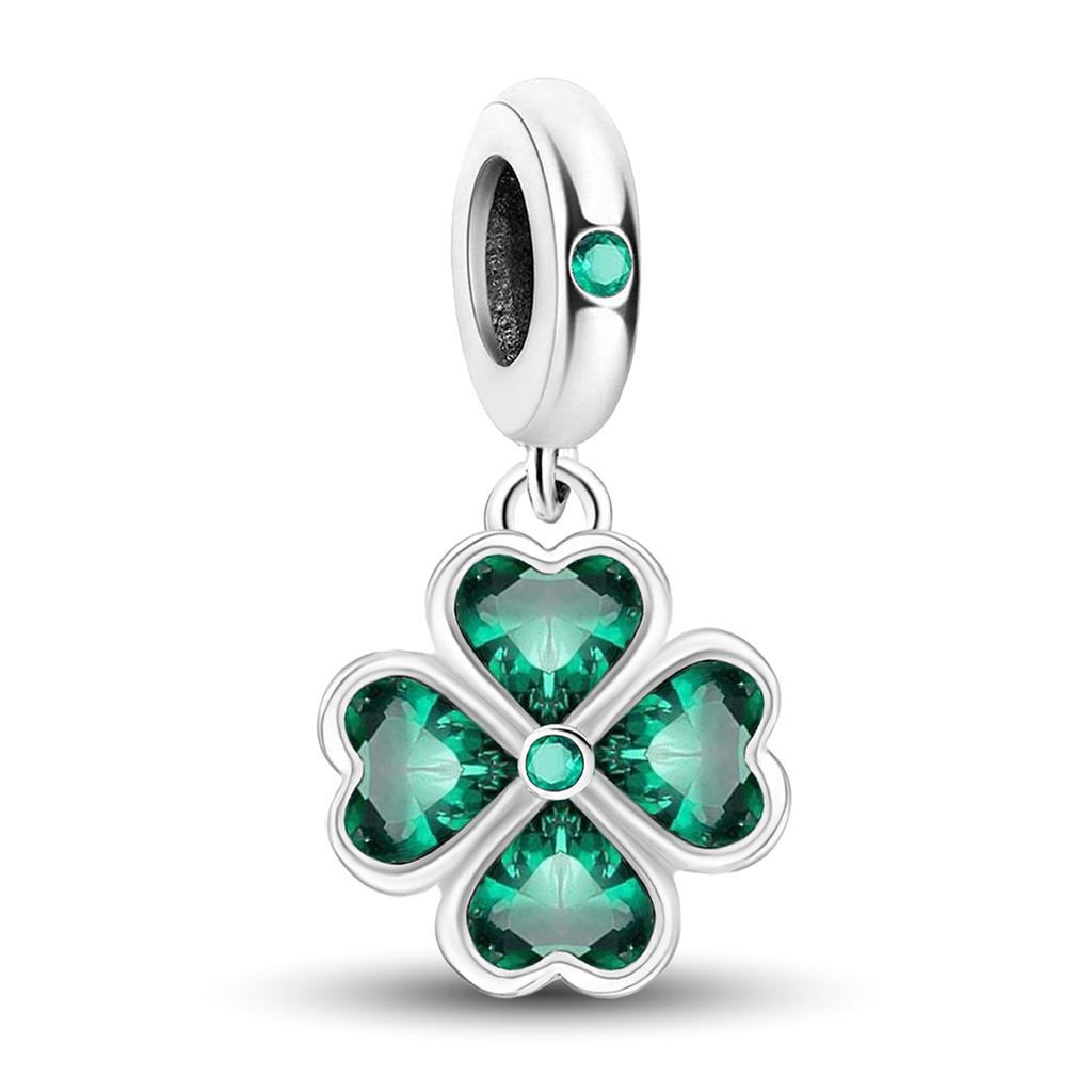 Медь Маленький Свежий Серия Четырехлистный Клевер Шармы Бусина Сделай Сам Браслет Ожерелье Изготовление Подарок Ювелирное Изделие Высокого Качества