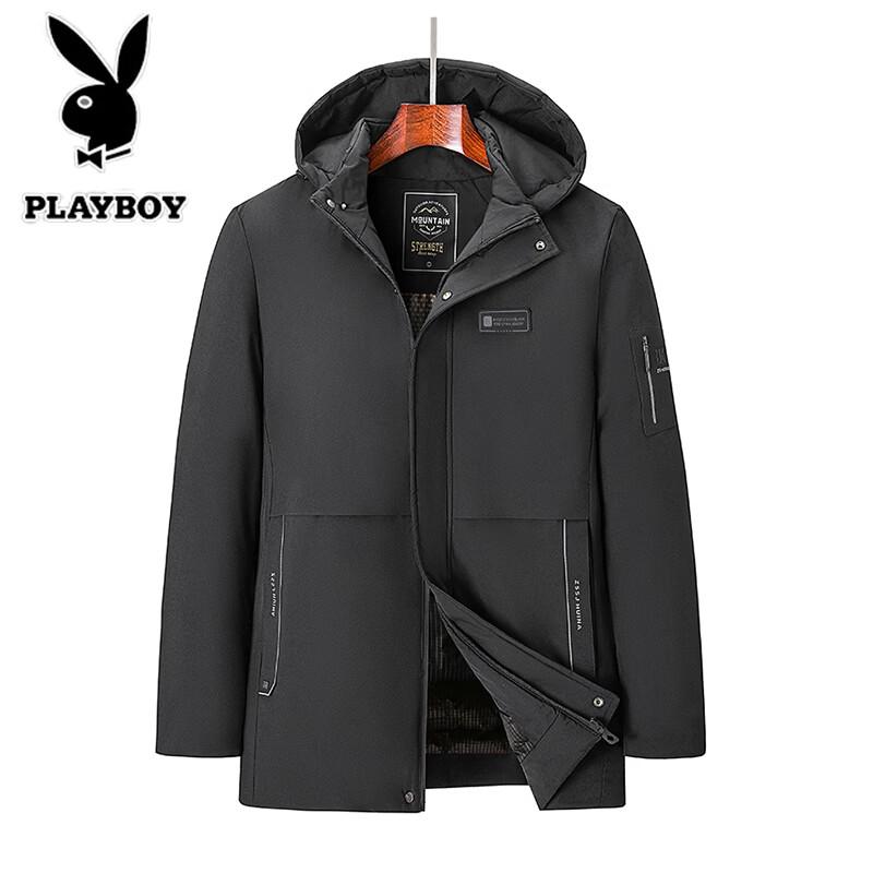 PLAYBOY Мужская зимняя стеганая куртка с капюшоном