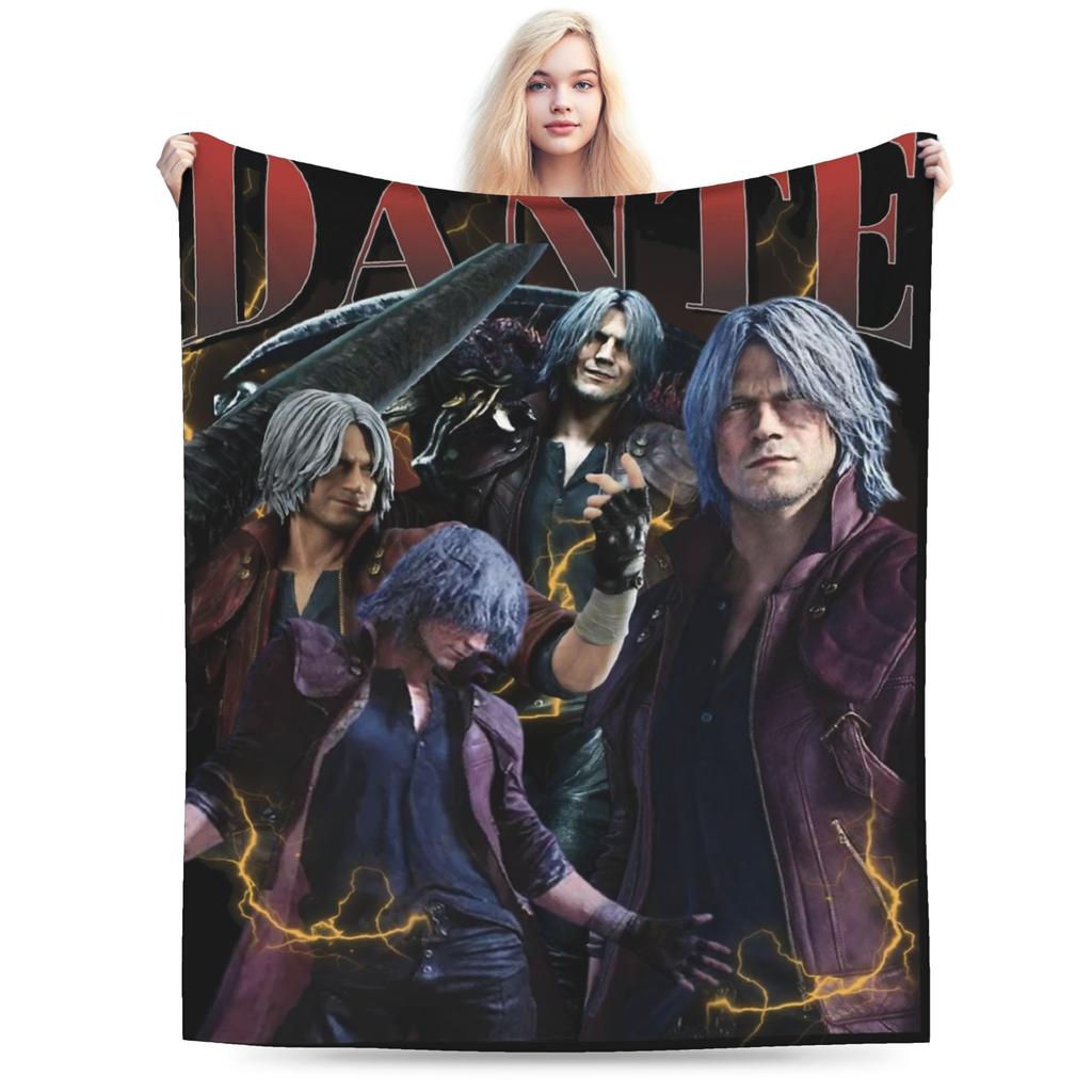 Ограниченное одеяло Dante Devil May Cry Фланелевое Осенне-зимнее Многофункциональное Супермягкое Одеяло-плед для дивана, ковра, штука