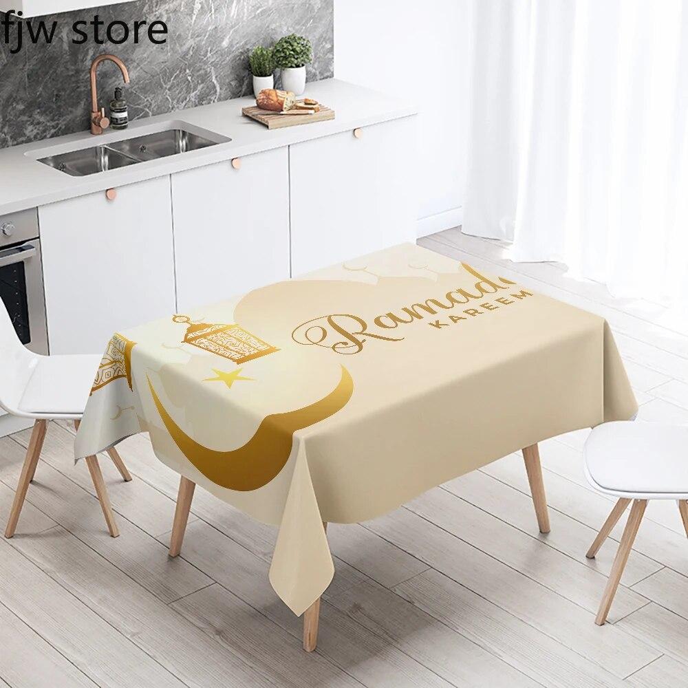 Рамадан украшение дома скатерть исламская мусульманская мечеть Рамадан Карим декоративная скатерть