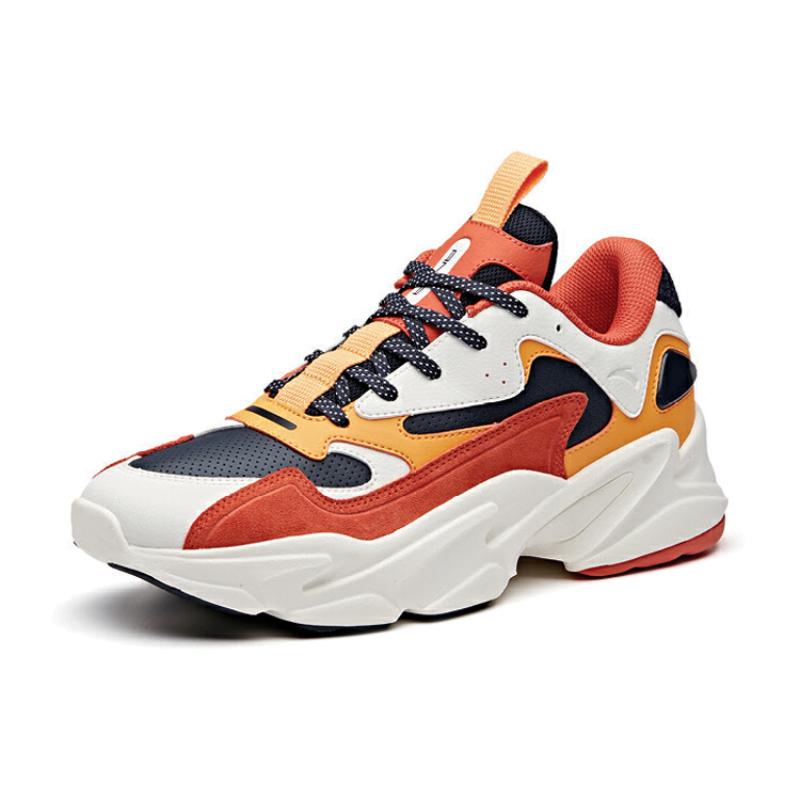 Anta Life Collection Массивные кроссовки Мужские Низкие Оранжевые Белые Черные Кроссовки
