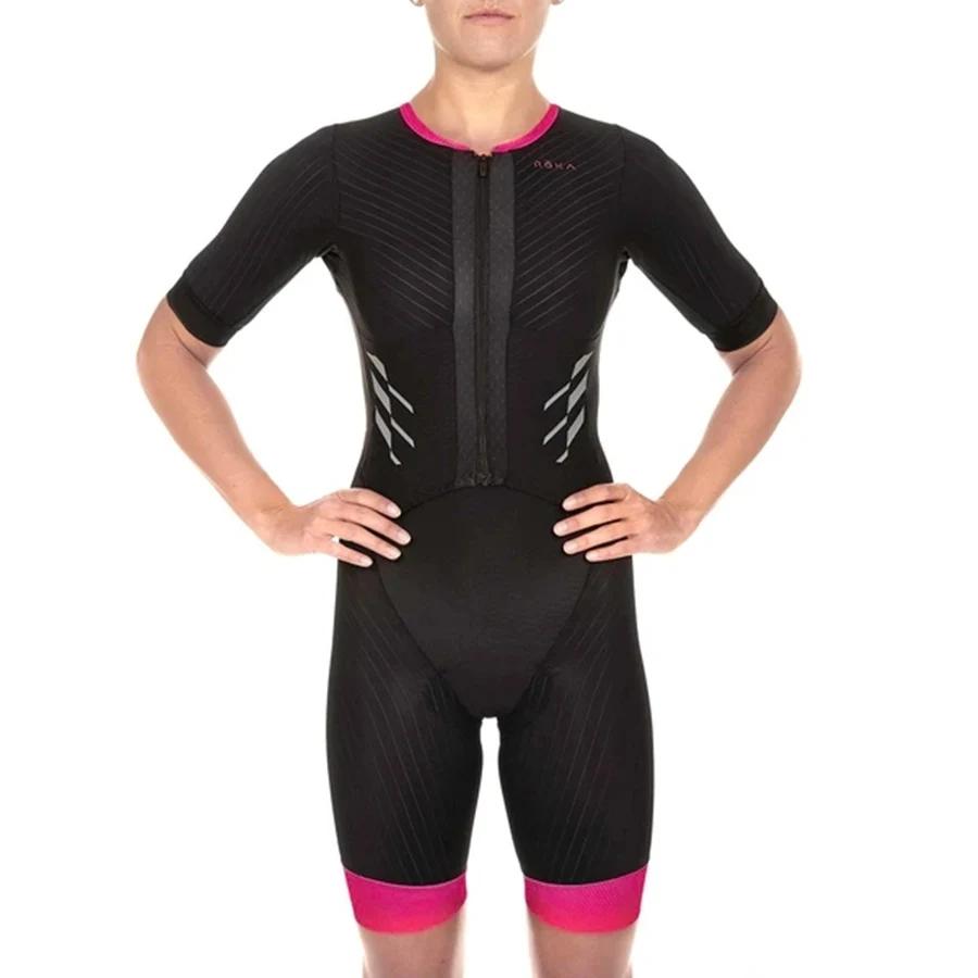 Roka 2020 Женский летний велосипедный комбинезон-трисьют для триатлона Speedsuit Trisuit Велосипедный с коротким рукавом Maillot Одежда для велоспорта и бега Ropa