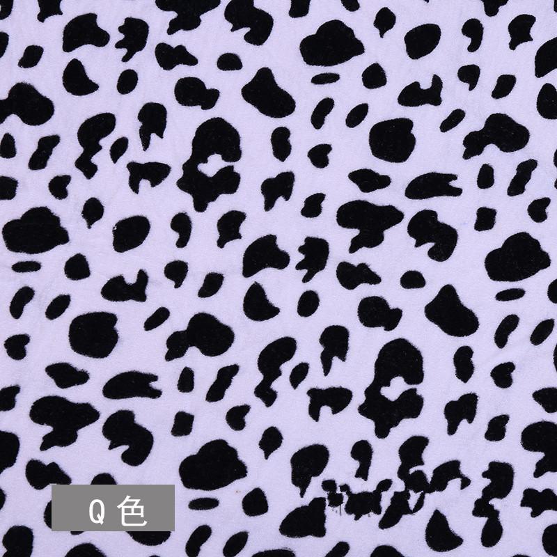 Velvet Animal Print Fabric Tiger Leopard zebra Fabric for Sofa Toy Cloth Caveman Costume Cloth
