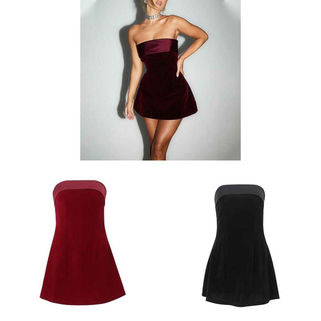 Polyester Spandex Backless Sleeveless Aline Dress For Winter Casual Females
