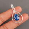 Natural Lapis Lazuli Gemstone 925 Sterling Silver Jewelry Handmade Pendant 1.60" PP-3-30