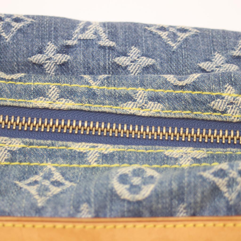 LOUIS VUITTON 05 M95049 Monogram Denim Baggy PM Long Strap Shoulder bag Monogram denimUsed
