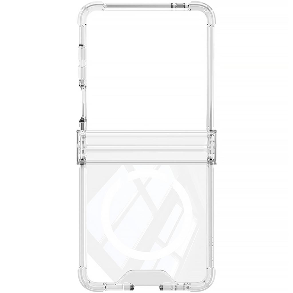 Samsung Zflip7 Mobile Phone Case Transparent Airbag Flip7 Folding Shaft Wireless Charging Full Package Anti Fall