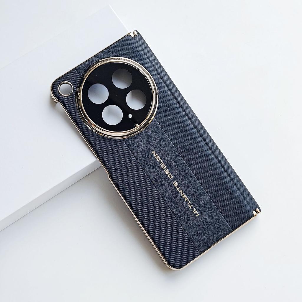 Чехол для OPPO Find N6 Матовая полоска Искусственная кожа Защита камеры Гальваническое покрытие Оснащен защитой центрального шарнира