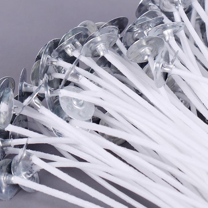 Настраиваемый набор плотно сплетенных гальванизированных фитилей для свечей, 2,6-20 см, 100 штук