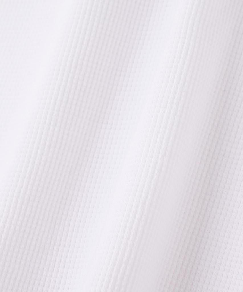 AVIREX DAILY MINI WAFFLE V-NECK T-SHIRT 6143149 men's S white